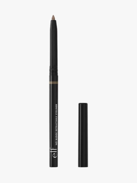 e.l.f. Cosmetics No Budge Retractable Eyeliner in Coffee in branded component on a light gray background